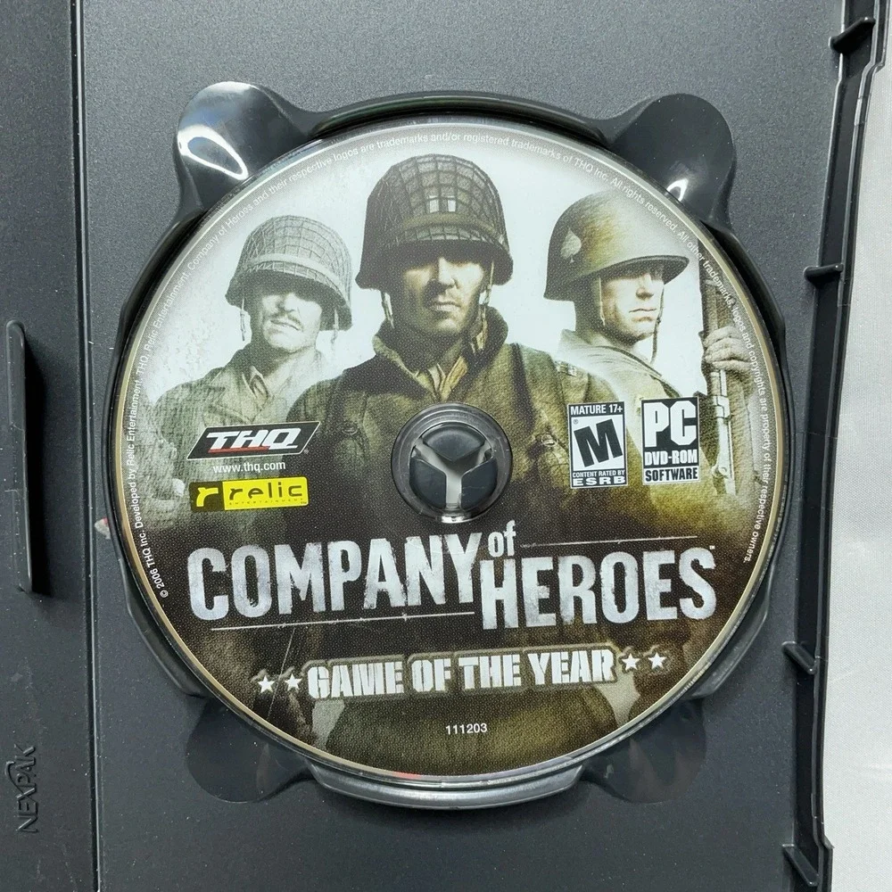 Company Of Heroes Opposing Fronts + GOTY PC Game Discs & Case No Manual THQ